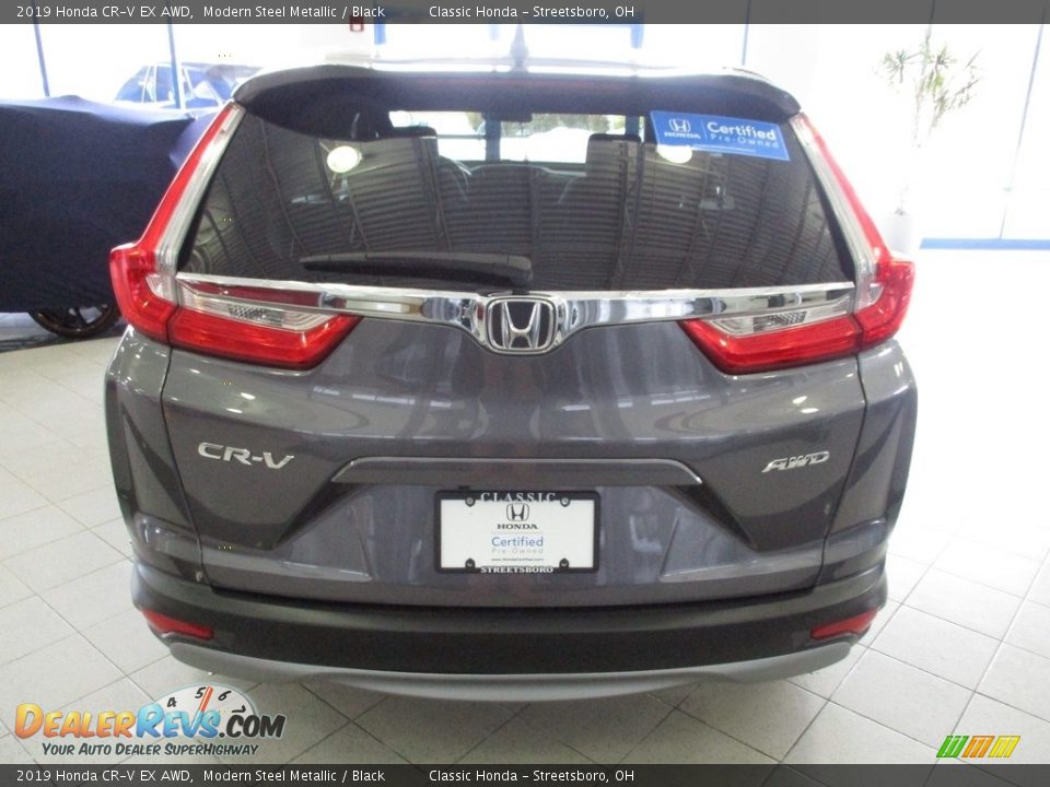 2019 Honda CR-V EX AWD Modern Steel Metallic / Black Photo #8