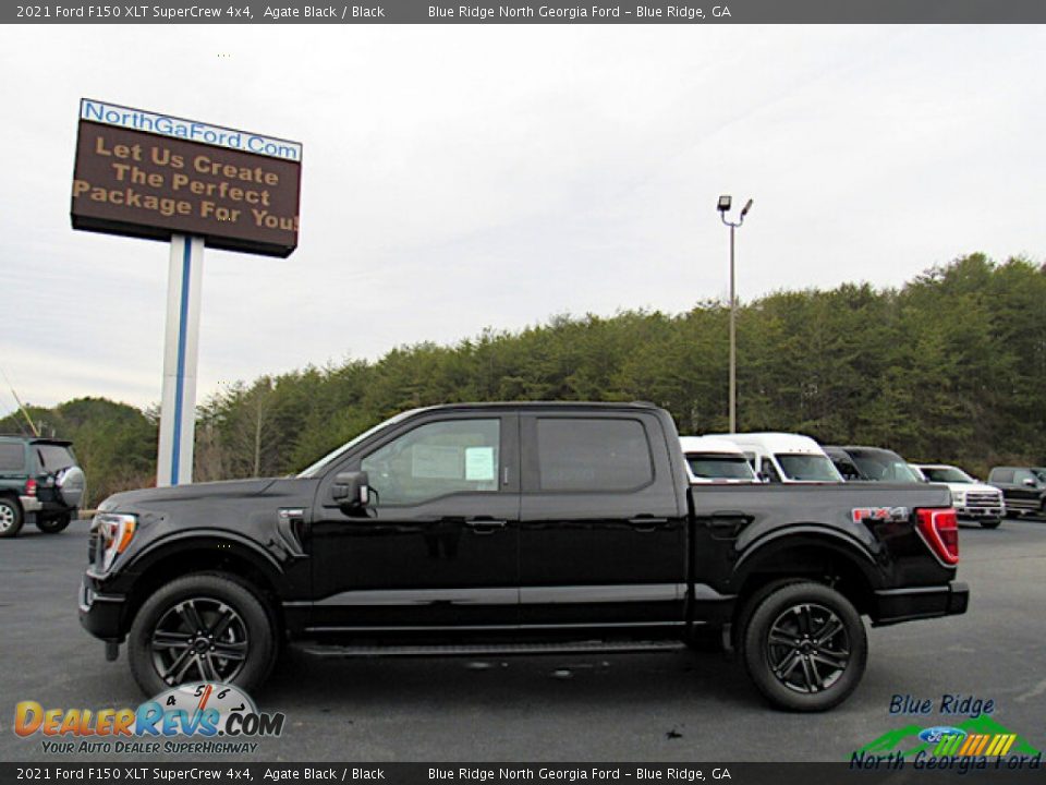 2021 Ford F150 XLT SuperCrew 4x4 Agate Black / Black Photo #2