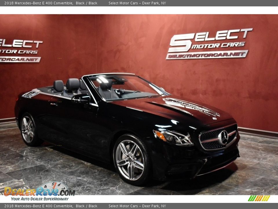 2018 Mercedes-Benz E 400 Convertible Black / Black Photo #7