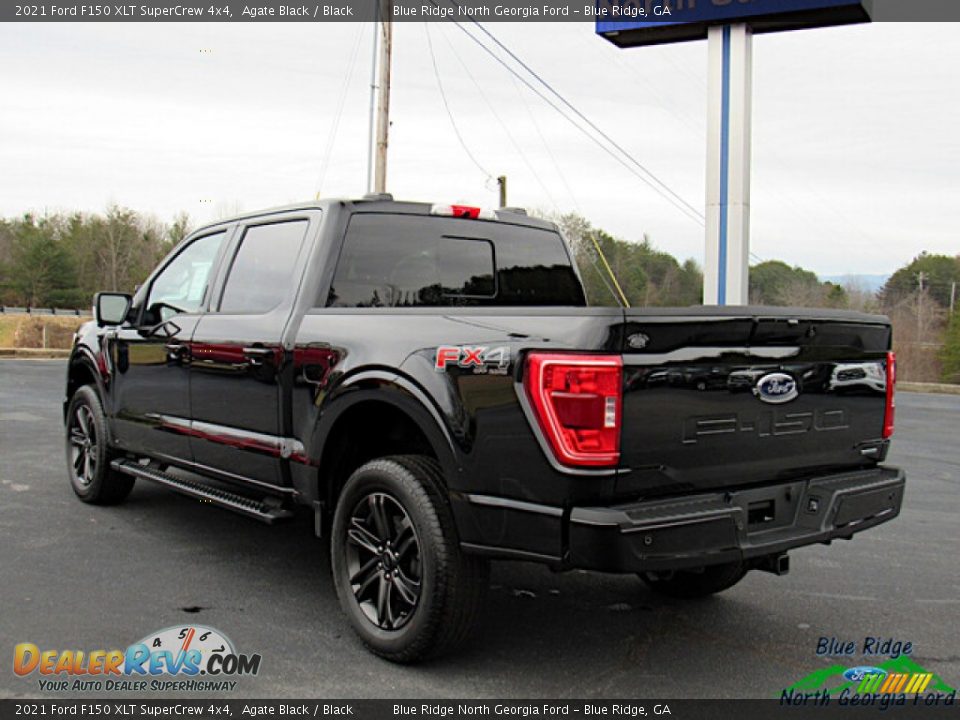 2021 Ford F150 XLT SuperCrew 4x4 Agate Black / Black Photo #3