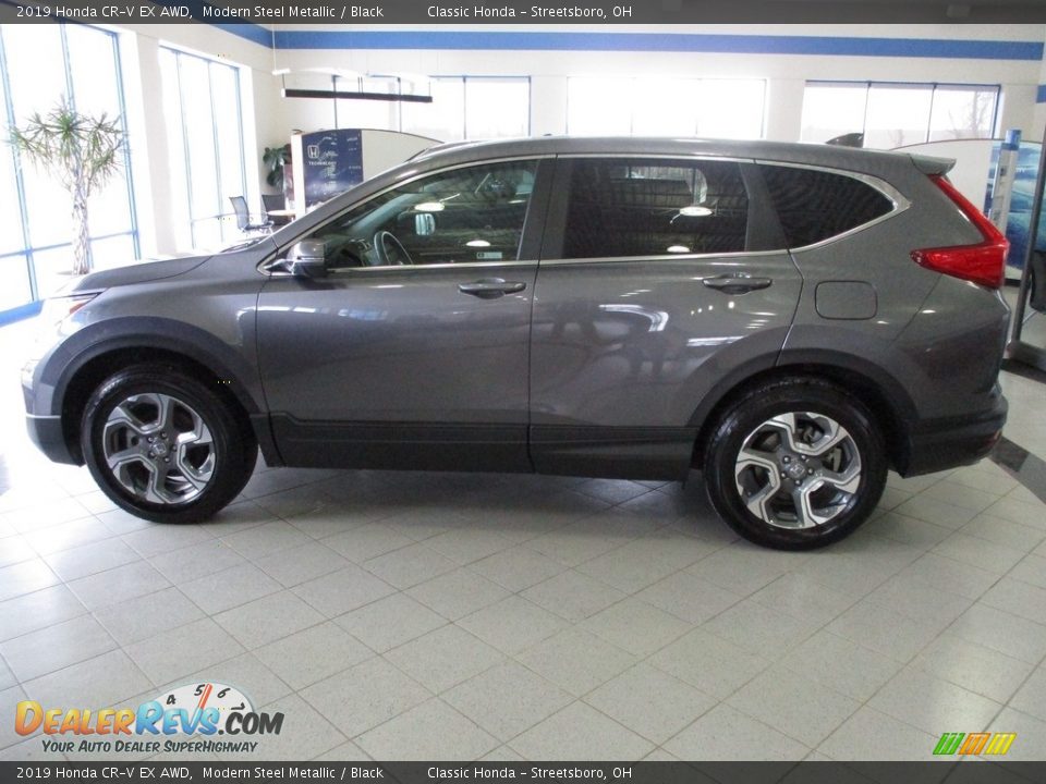 2019 Honda CR-V EX AWD Modern Steel Metallic / Black Photo #10