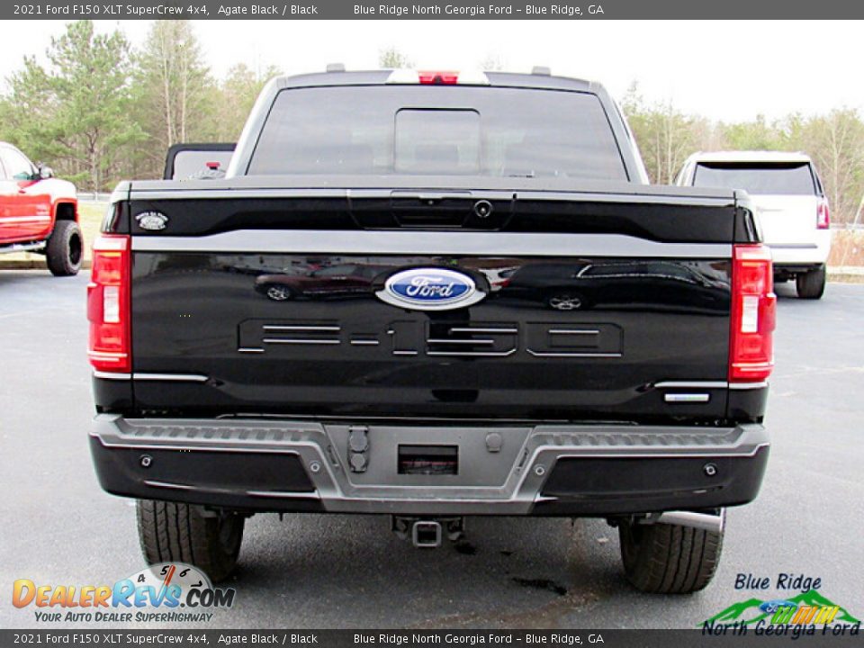 2021 Ford F150 XLT SuperCrew 4x4 Agate Black / Black Photo #4