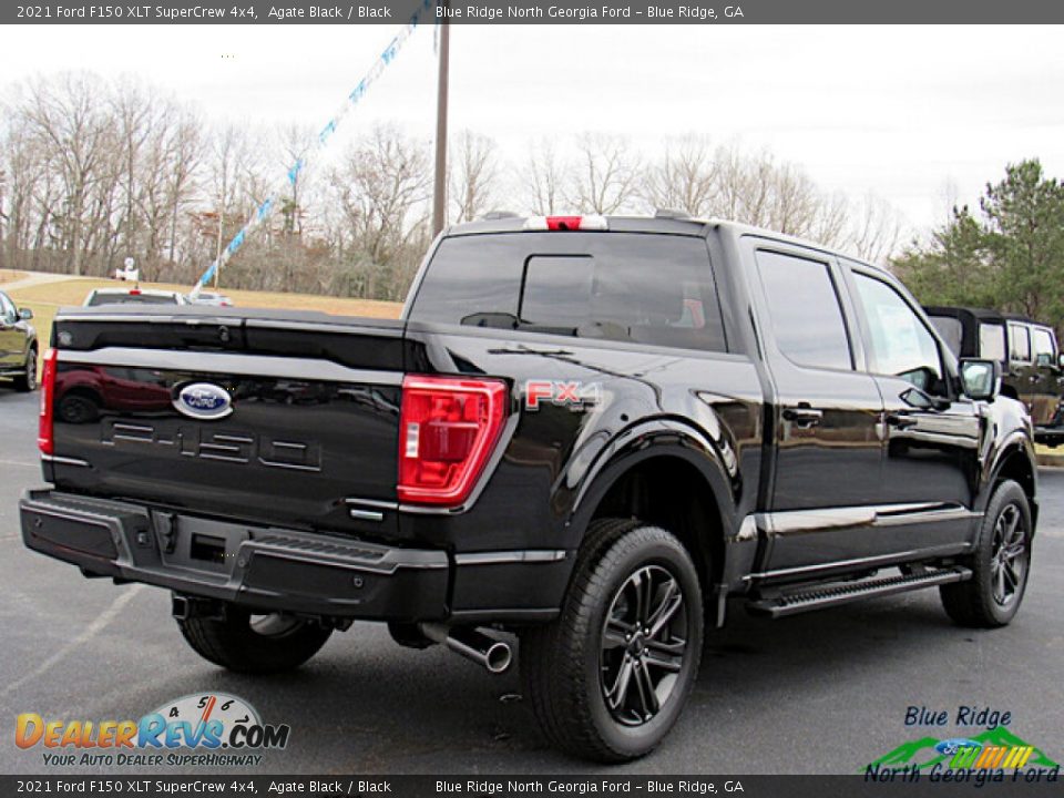 2021 Ford F150 XLT SuperCrew 4x4 Agate Black / Black Photo #5