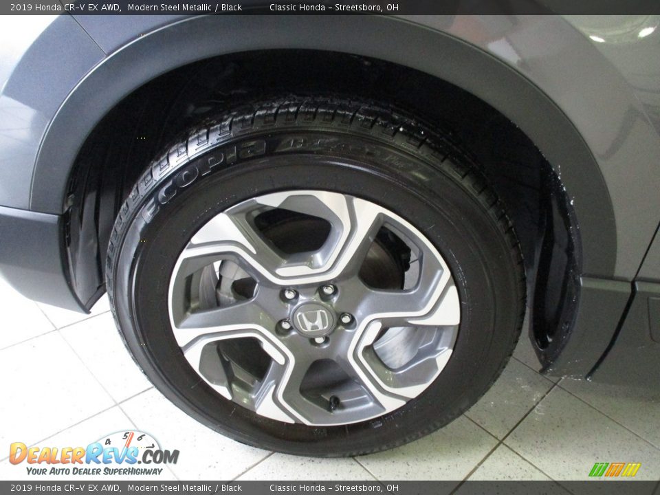 2019 Honda CR-V EX AWD Modern Steel Metallic / Black Photo #12