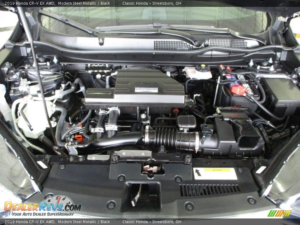 2019 Honda CR-V EX AWD Modern Steel Metallic / Black Photo #13