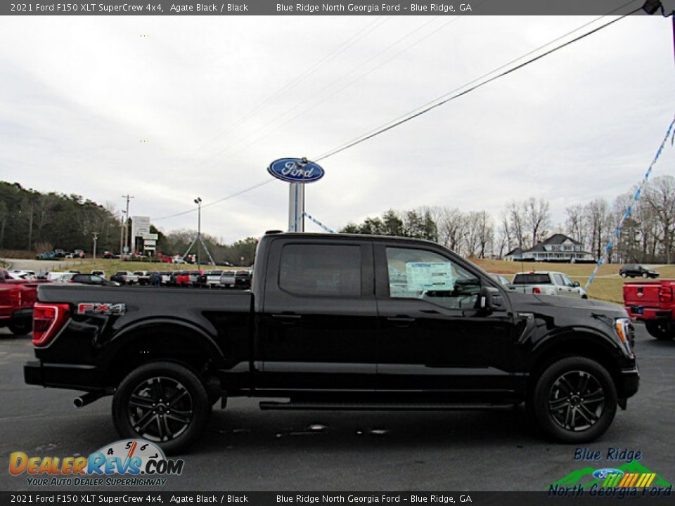 2021 Ford F150 XLT SuperCrew 4x4 Agate Black / Black Photo #6