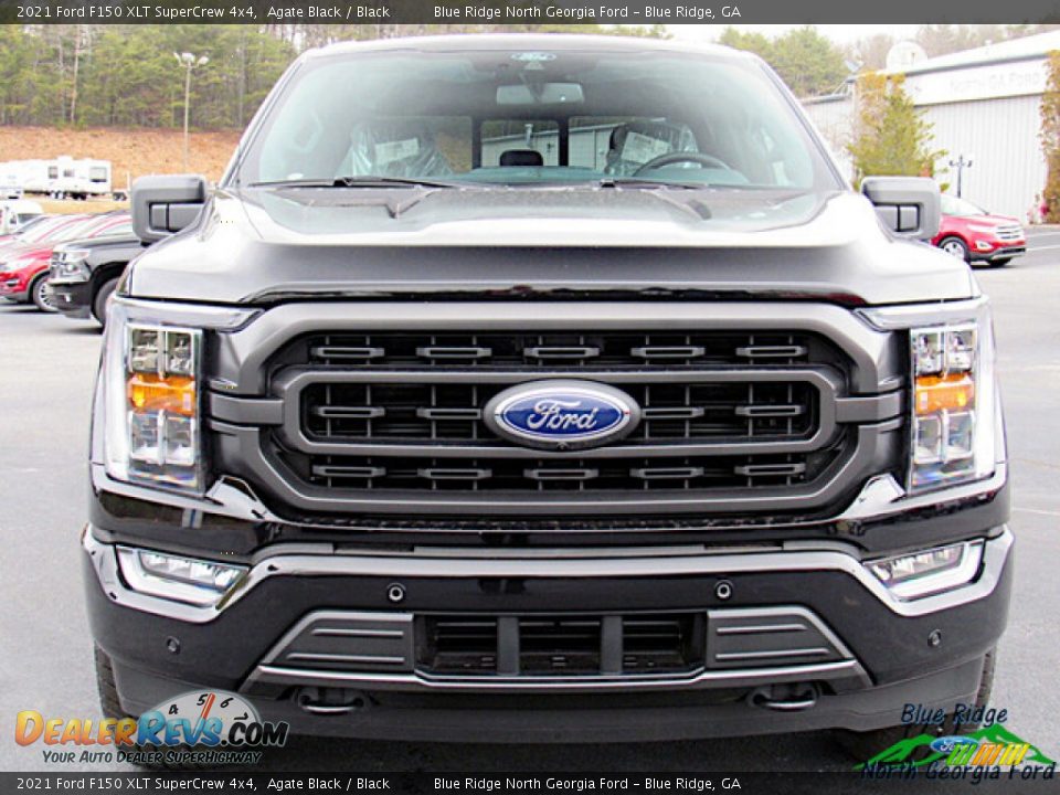 2021 Ford F150 XLT SuperCrew 4x4 Agate Black / Black Photo #8