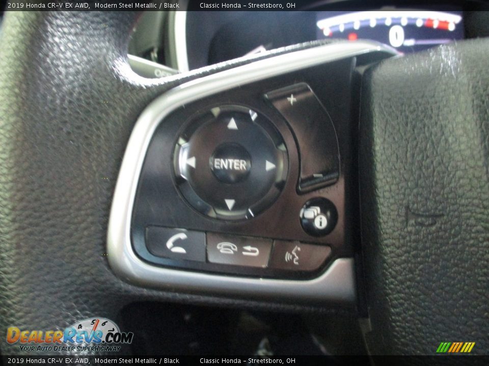 2019 Honda CR-V EX AWD Modern Steel Metallic / Black Photo #28