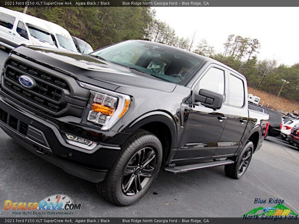 2021 Ford F150 XLT SuperCrew 4x4 Agate Black / Black Photo #28