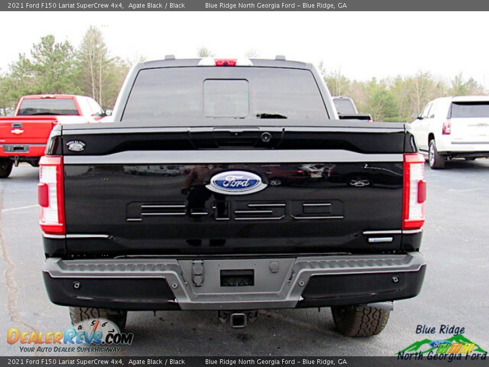 2021 Ford F150 Lariat SuperCrew 4x4 Agate Black / Black Photo #4