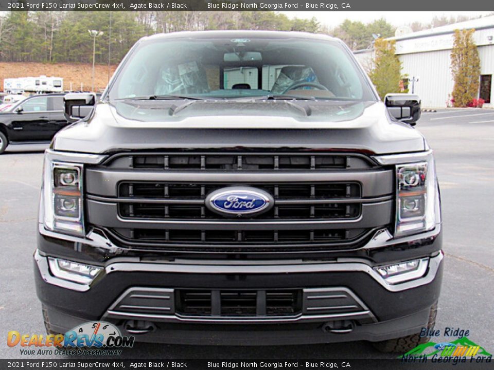 2021 Ford F150 Lariat SuperCrew 4x4 Agate Black / Black Photo #8