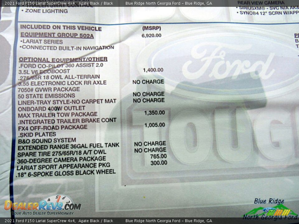 2021 Ford F150 Lariat SuperCrew 4x4 Agate Black / Black Photo #27