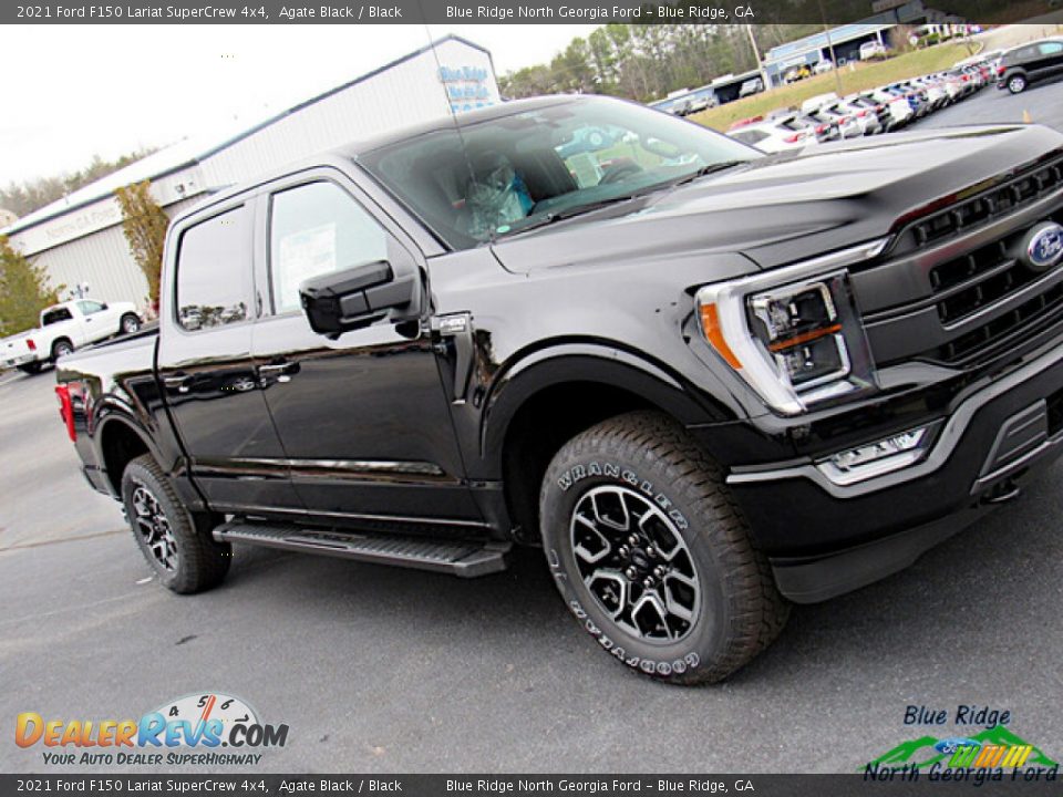 2021 Ford F150 Lariat SuperCrew 4x4 Agate Black / Black Photo #29