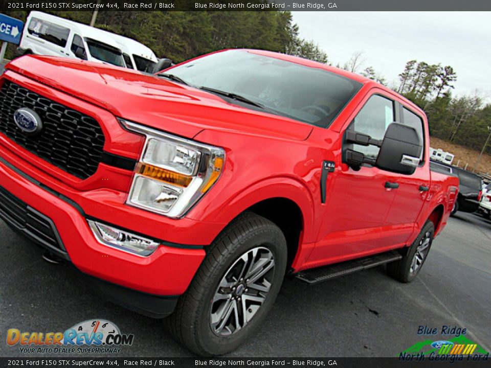 2021 Ford F150 STX SuperCrew 4x4 Race Red / Black Photo #26