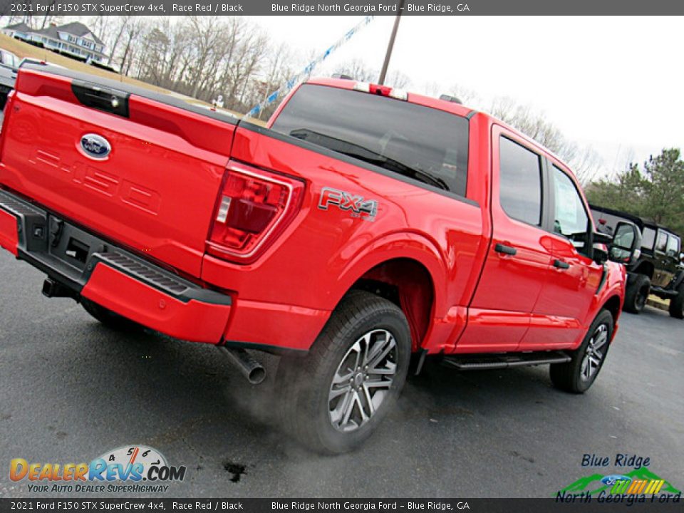 2021 Ford F150 STX SuperCrew 4x4 Race Red / Black Photo #28