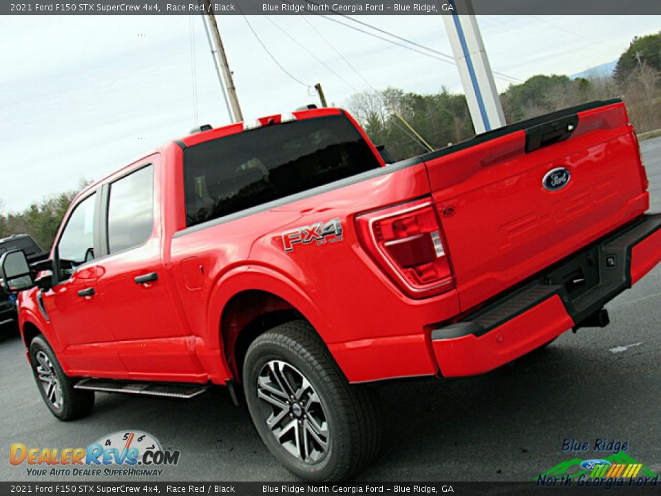 2021 Ford F150 STX SuperCrew 4x4 Race Red / Black Photo #29