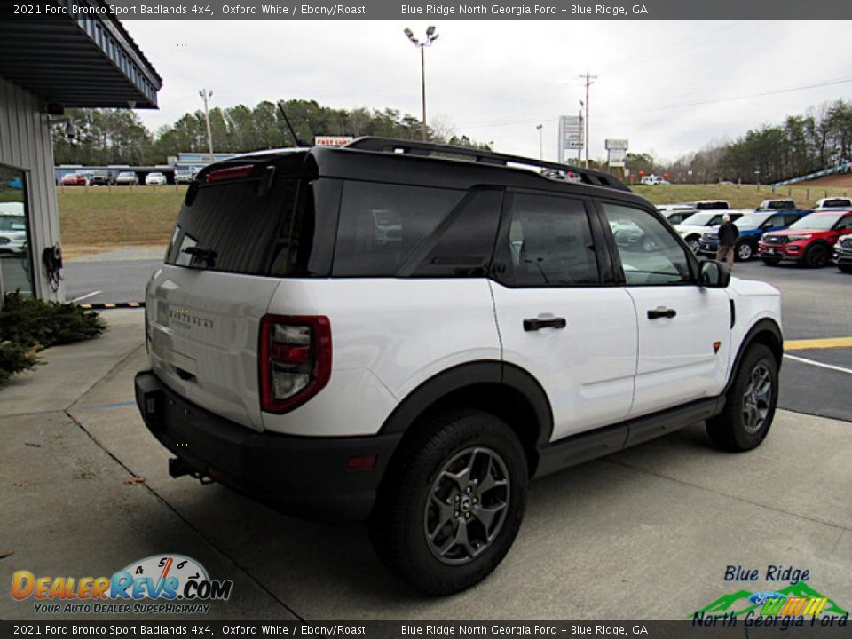 2021 Ford Bronco Sport Badlands 4x4 Oxford White / Ebony/Roast Photo #3