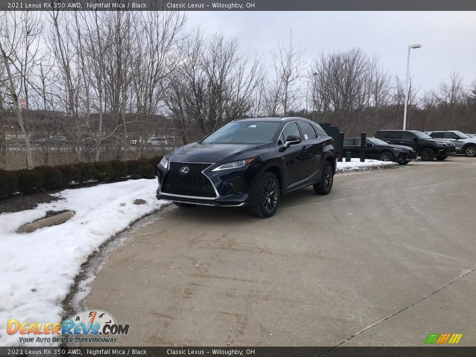 2021 Lexus RX 350 AWD Nightfall Mica / Black Photo #1