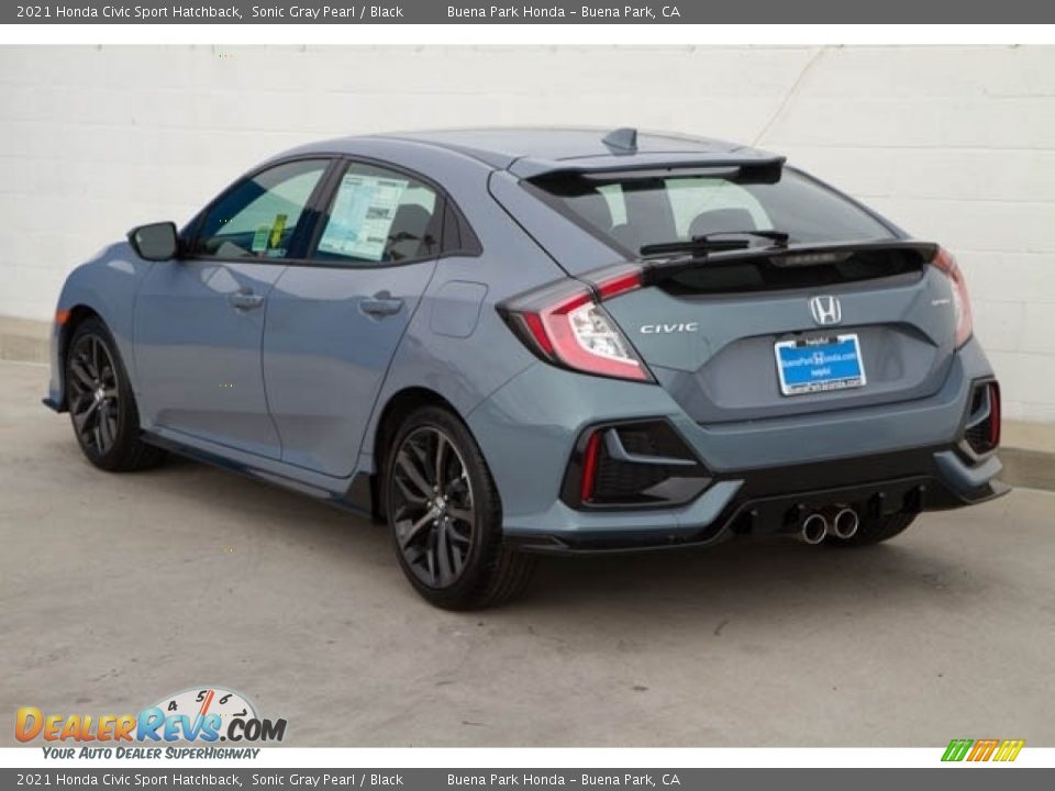 2021 Honda Civic Sport Hatchback Sonic Gray Pearl / Black Photo #2