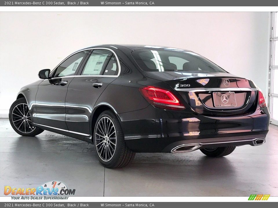 2021 Mercedes-Benz C 300 Sedan Black / Black Photo #2