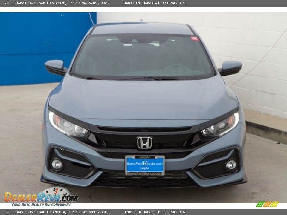 2021 Honda Civic Sport Hatchback Sonic Gray Pearl / Black Photo #3