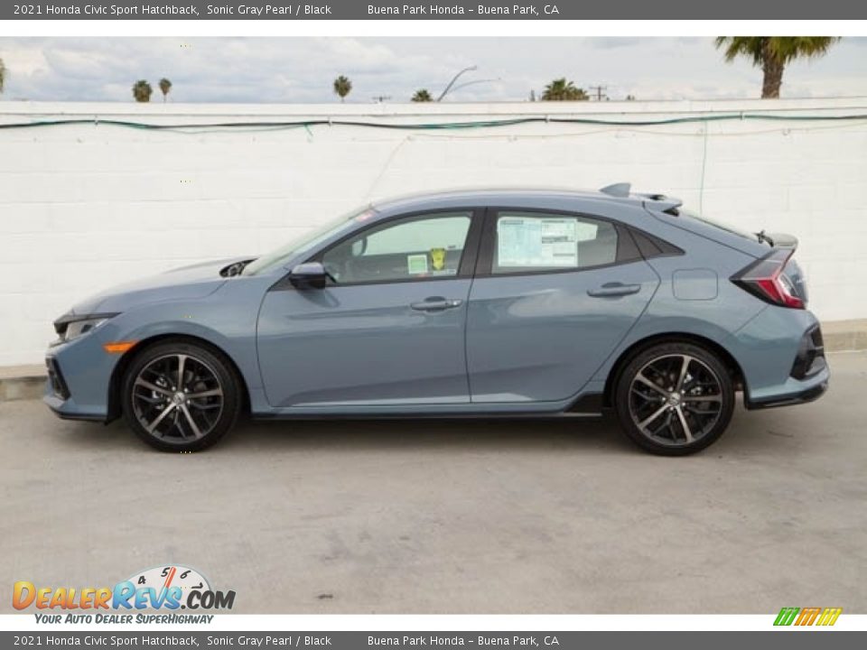 2021 Honda Civic Sport Hatchback Sonic Gray Pearl / Black Photo #4