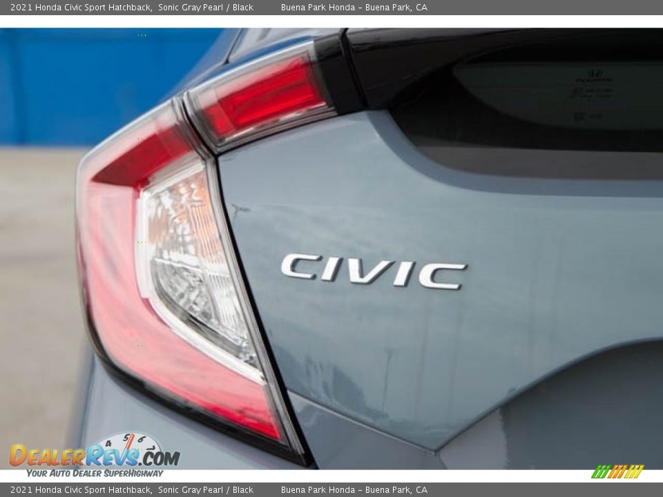 2021 Honda Civic Sport Hatchback Sonic Gray Pearl / Black Photo #6