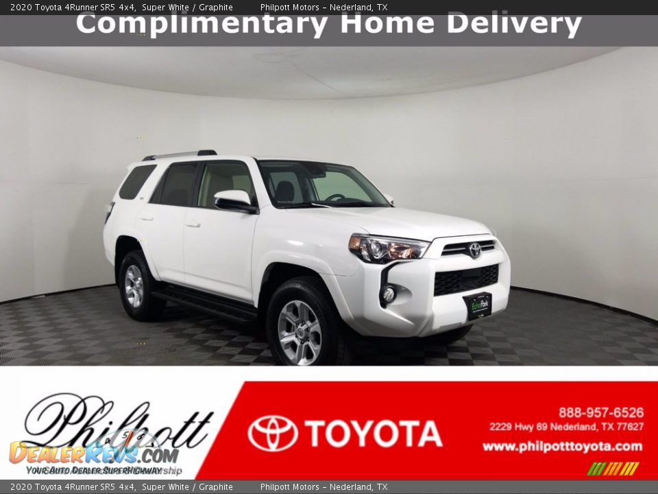 2020 Toyota 4Runner SR5 4x4 Super White / Graphite Photo #1