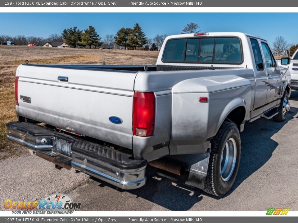 1997 Ford F350 XL Extended Cab Oxford White / Opal Grey Photo #4