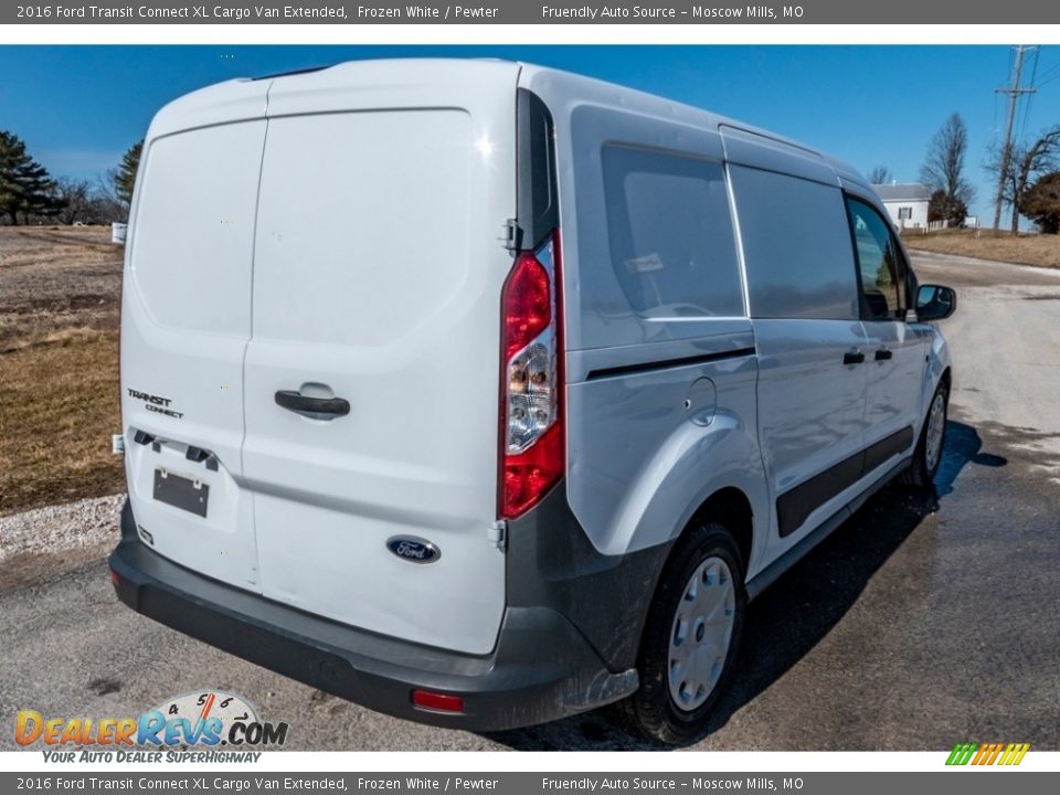 2016 Ford Transit Connect XL Cargo Van Extended Frozen White / Pewter Photo #4