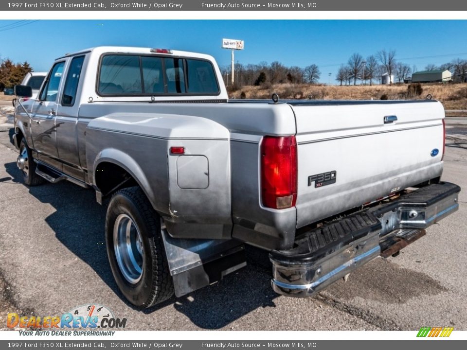 1997 Ford F350 XL Extended Cab Oxford White / Opal Grey Photo #6