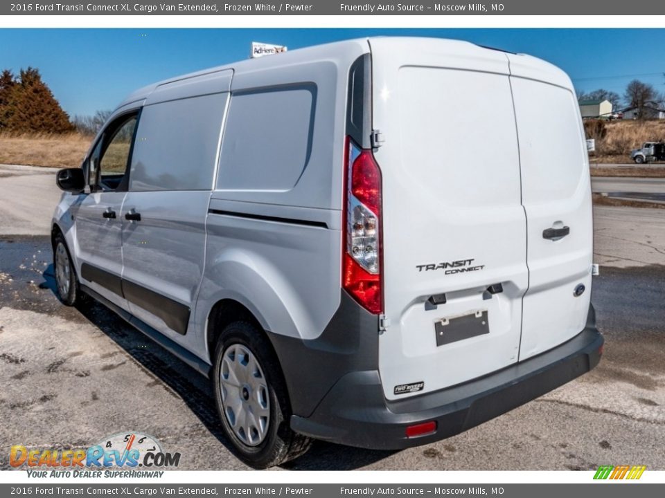 2016 Ford Transit Connect XL Cargo Van Extended Frozen White / Pewter Photo #6