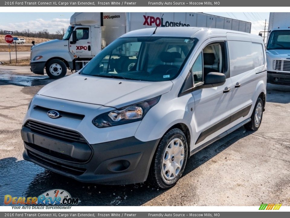 2016 Ford Transit Connect XL Cargo Van Extended Frozen White / Pewter Photo #8