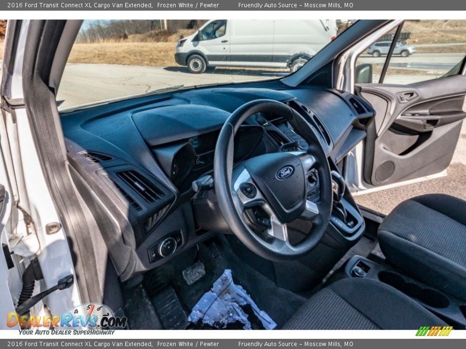 2016 Ford Transit Connect XL Cargo Van Extended Frozen White / Pewter Photo #19