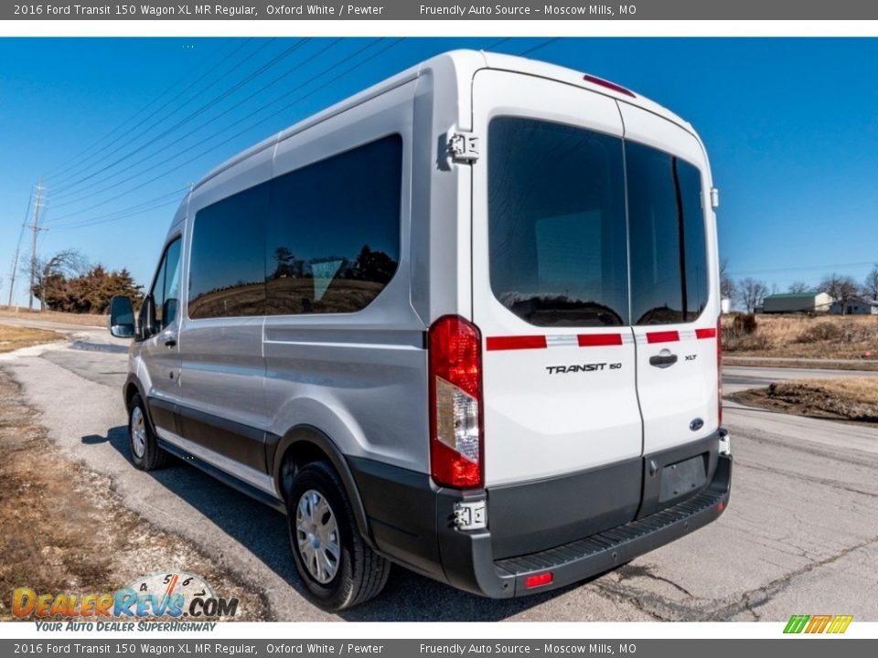 2016 Ford Transit 150 Wagon XL MR Regular Oxford White / Pewter Photo #6