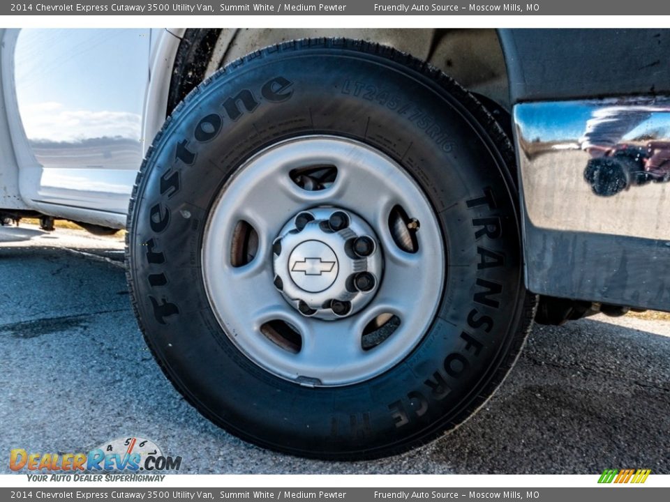 2014 Chevrolet Express Cutaway 3500 Utility Van Summit White / Medium Pewter Photo #2