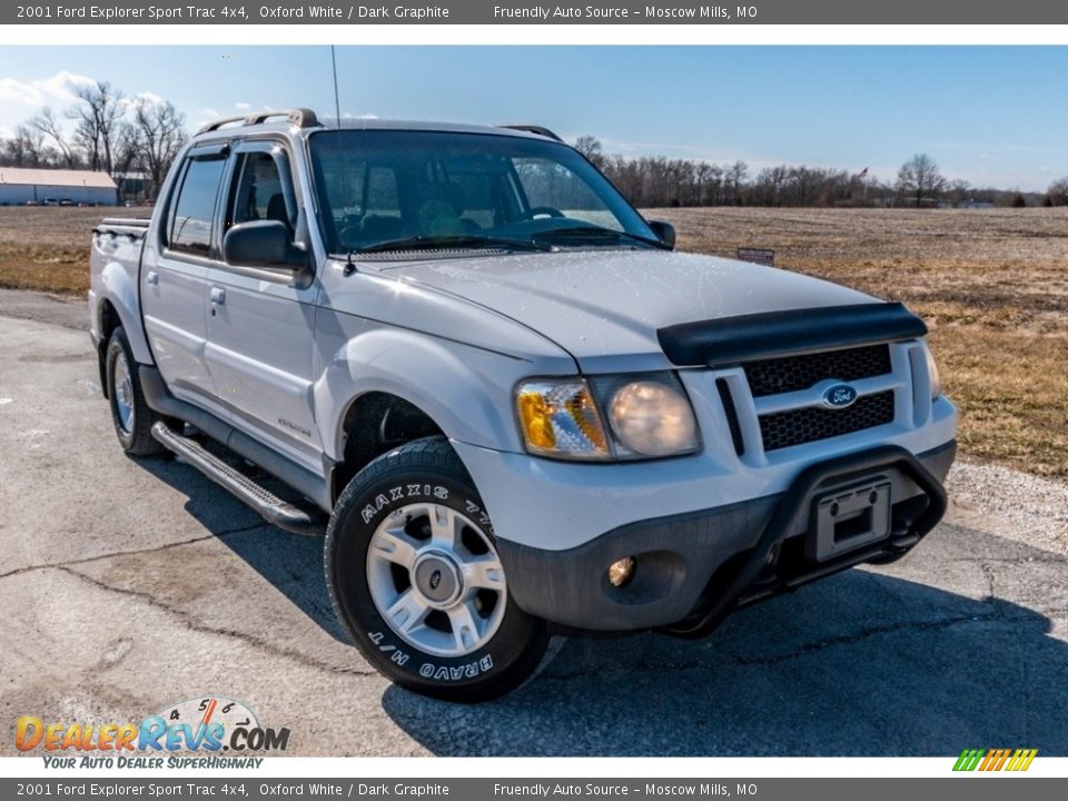 2001 Ford Explorer Sport Trac 4x4 Oxford White / Dark Graphite Photo #1