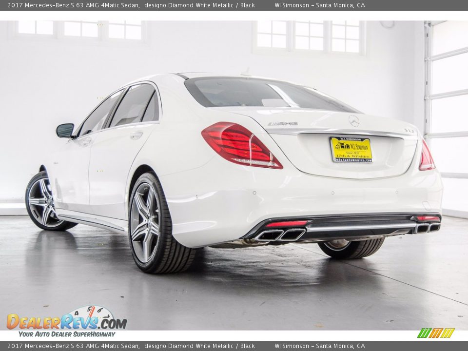 2017 Mercedes-Benz S 63 AMG 4Matic Sedan designo Diamond White Metallic / Black Photo #10