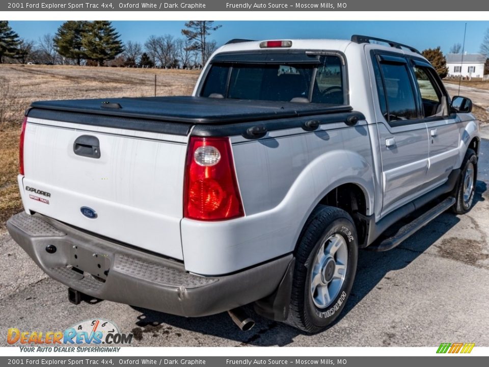 2001 Ford Explorer Sport Trac 4x4 Oxford White / Dark Graphite Photo #4