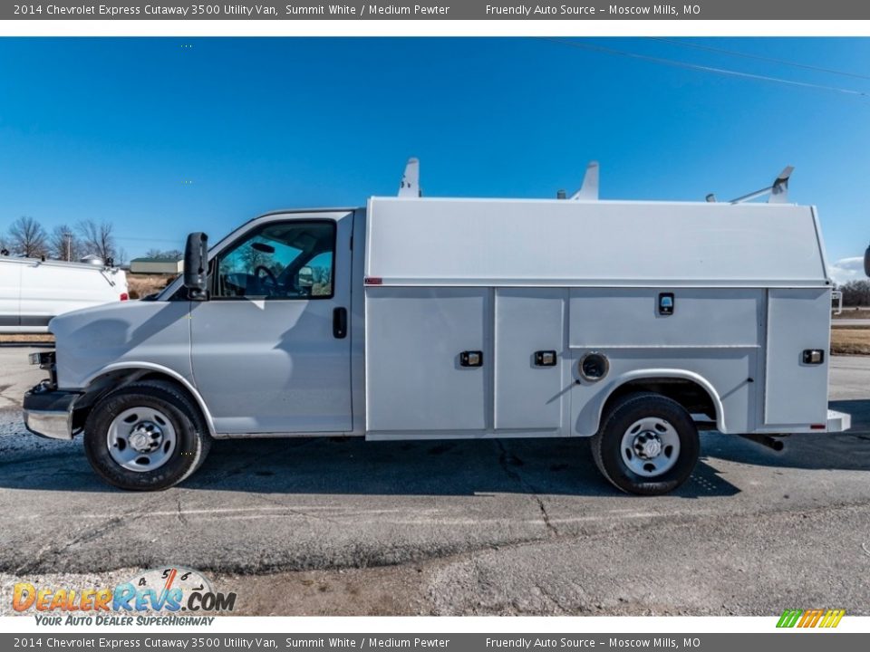 2014 Chevrolet Express Cutaway 3500 Utility Van Summit White / Medium Pewter Photo #7