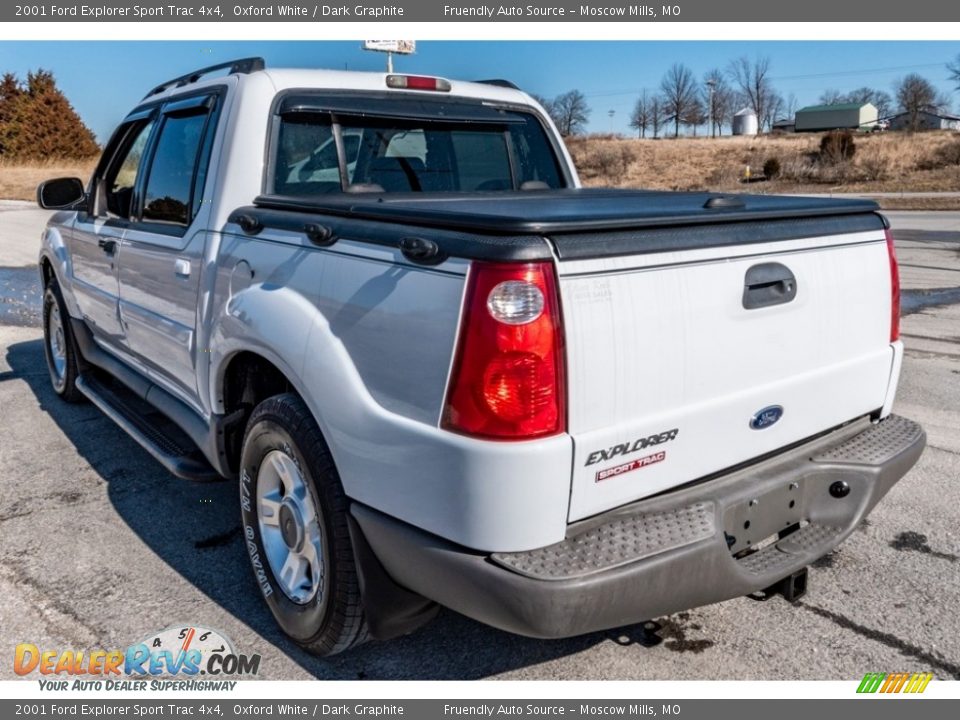 2001 Ford Explorer Sport Trac 4x4 Oxford White / Dark Graphite Photo #6