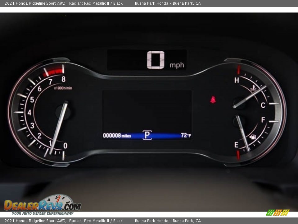 2021 Honda Ridgeline Sport AWD Radiant Red Metallic II / Black Photo #21