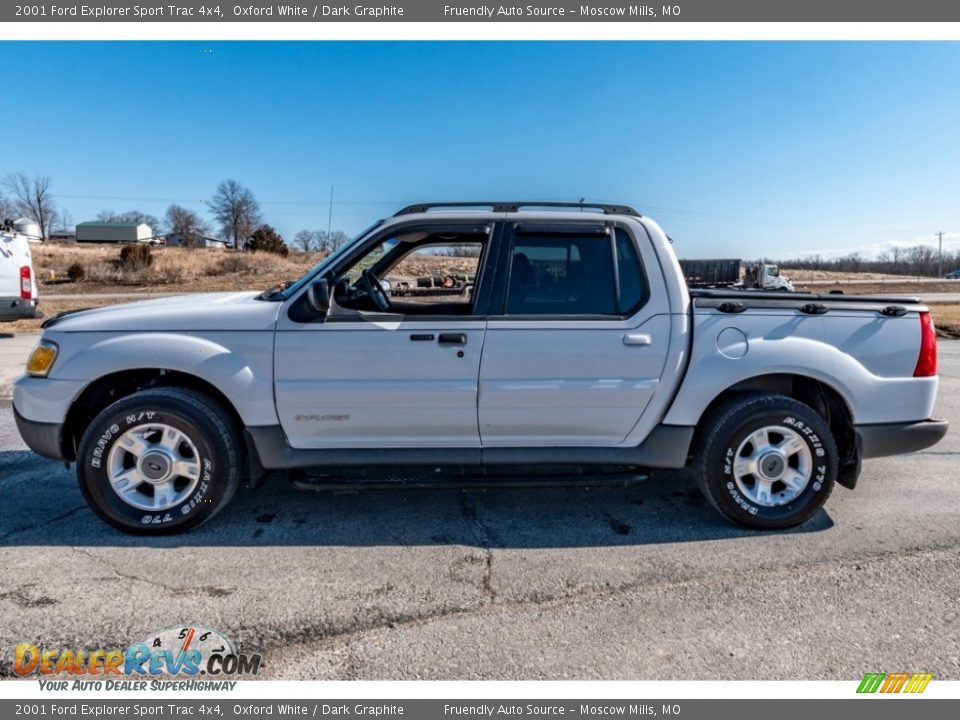 2001 Ford Explorer Sport Trac 4x4 Oxford White / Dark Graphite Photo #7