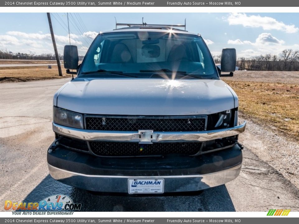2014 Chevrolet Express Cutaway 3500 Utility Van Summit White / Medium Pewter Photo #9