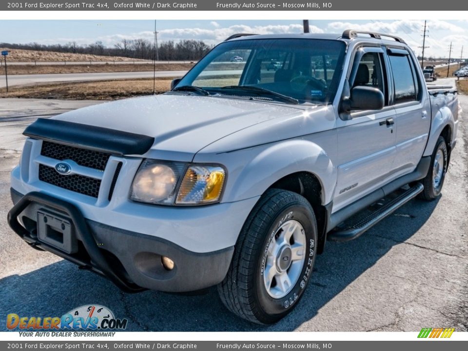 2001 Ford Explorer Sport Trac 4x4 Oxford White / Dark Graphite Photo #8