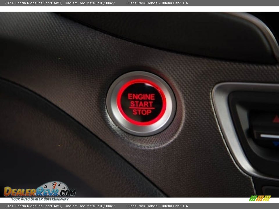 2021 Honda Ridgeline Sport AWD Radiant Red Metallic II / Black Photo #23