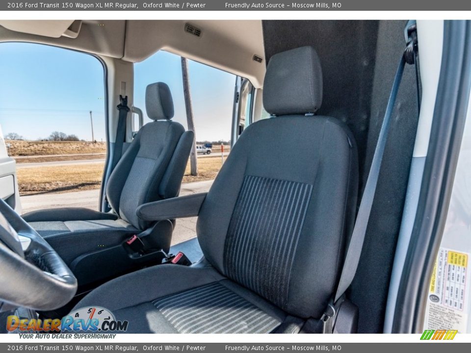 Front Seat of 2016 Ford Transit 150 Wagon XL MR Regular Photo #17