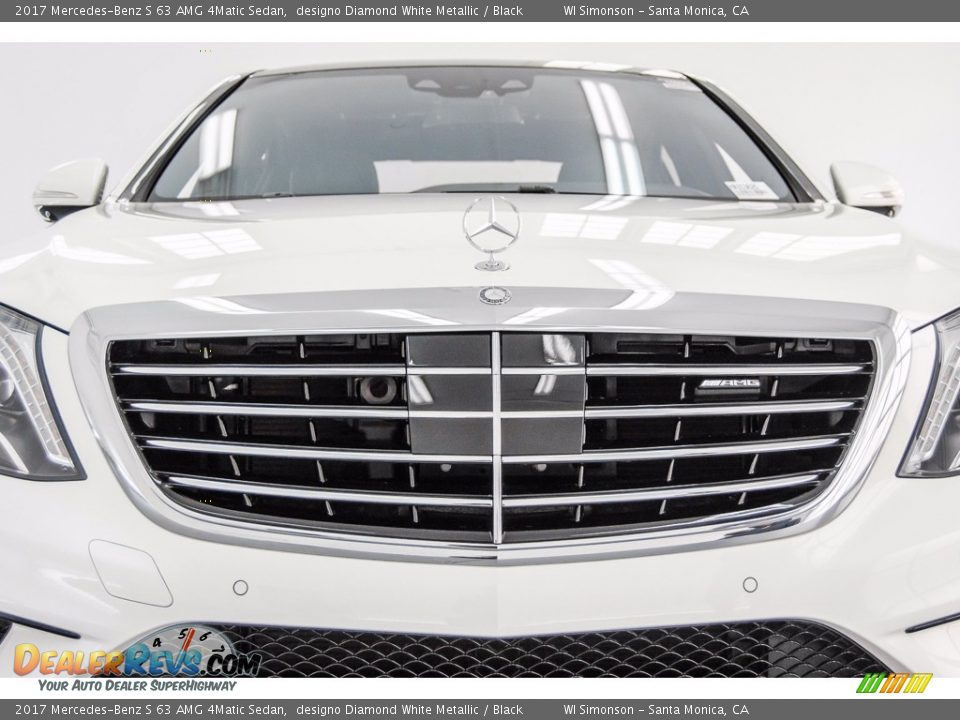 2017 Mercedes-Benz S 63 AMG 4Matic Sedan designo Diamond White Metallic / Black Photo #19