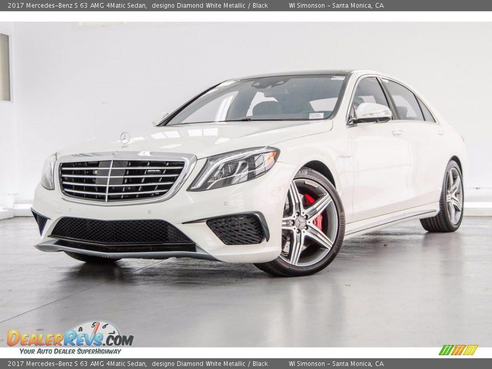 2017 Mercedes-Benz S 63 AMG 4Matic Sedan designo Diamond White Metallic / Black Photo #21