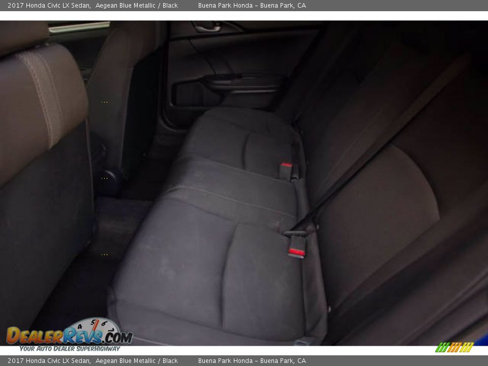 2017 Honda Civic LX Sedan Aegean Blue Metallic / Black Photo #4